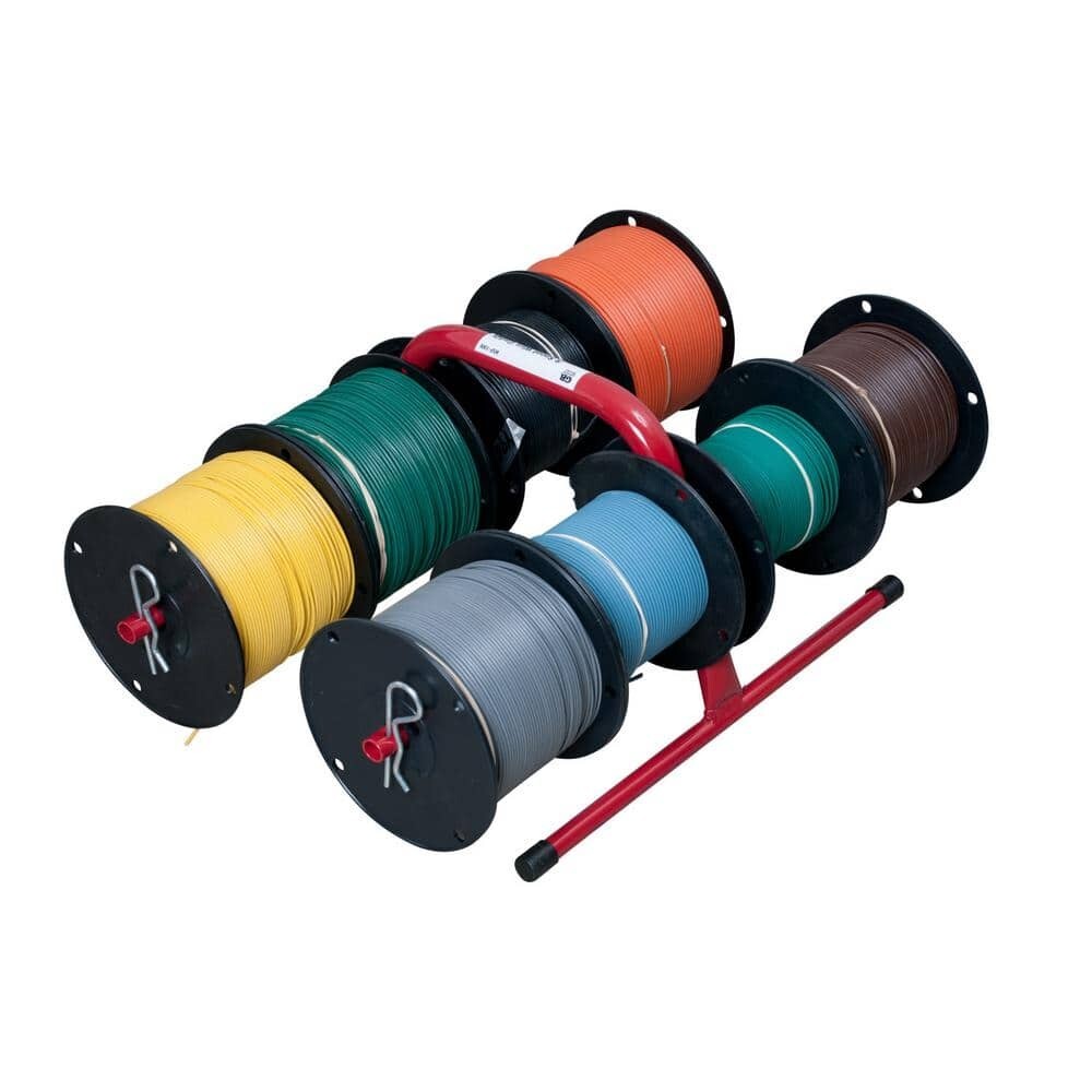 Electrical Wire Reel Spool Rack Caddy Storage Organization Holder Electrician