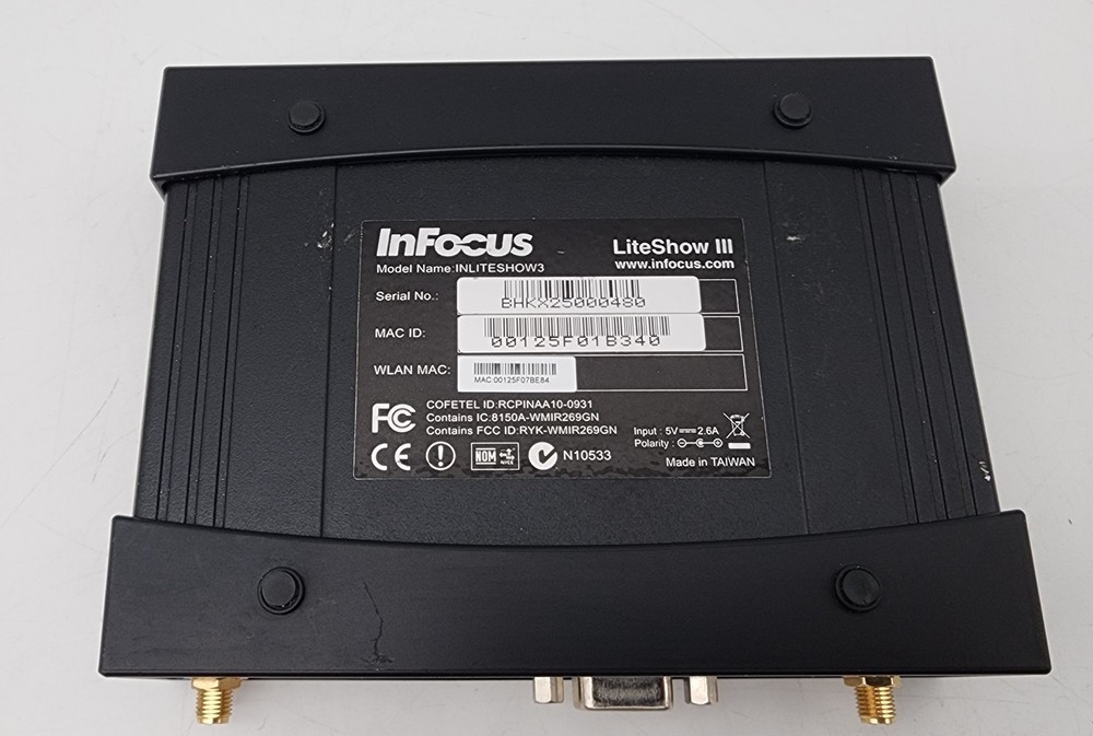 INFOCUS INLITESHOW3 Wireless Display Presentation Adapter