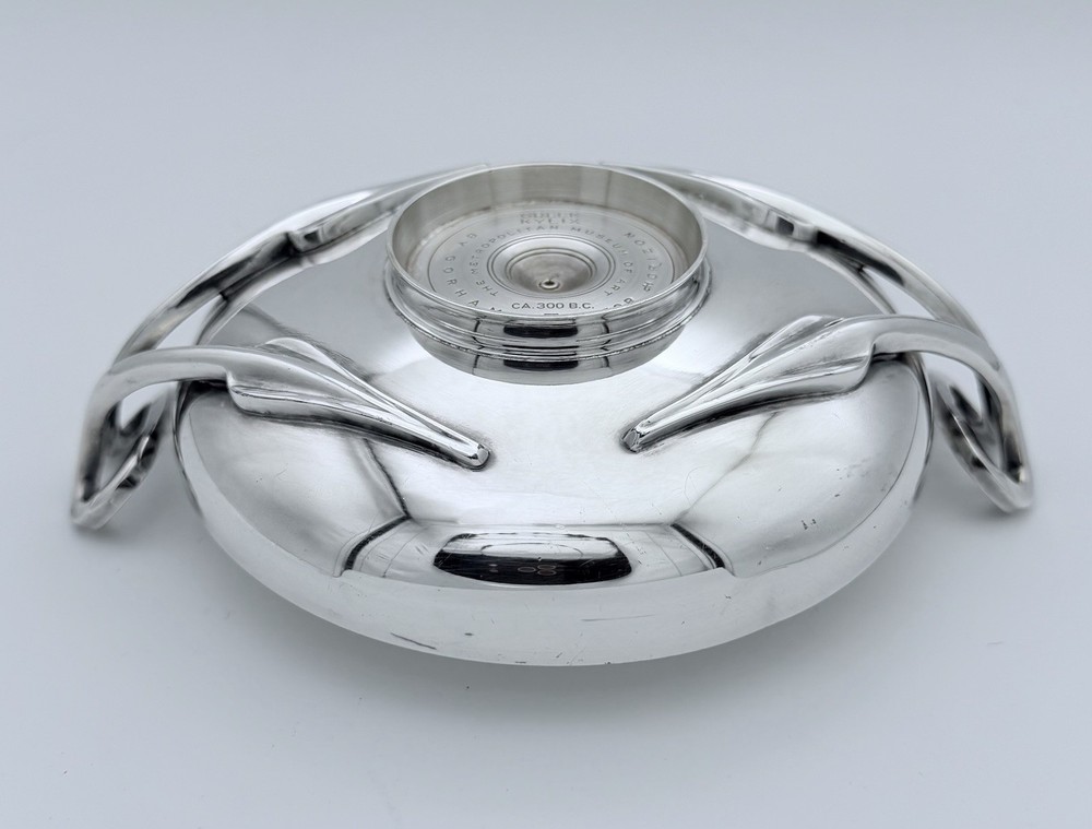 Vintage Gorham Silverplate Greek Kylix Bowl - Met Museum Designed-Scroll Handles