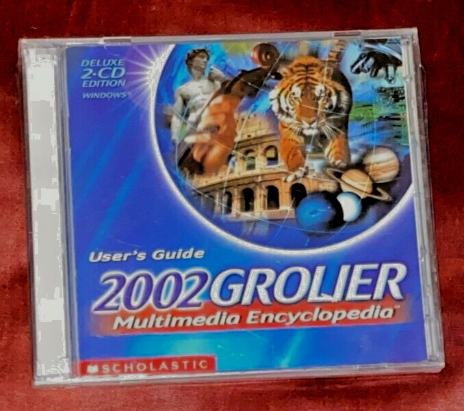 The 2002 Grolier Multimedia Encyclopedia User's Guide Scholastic-*** Sealed***