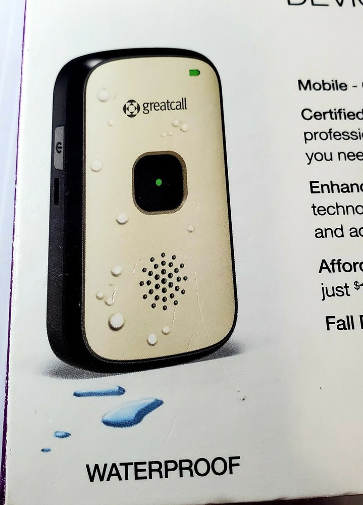 Greatcall Splash Urgent Response Device. Waterproof New.