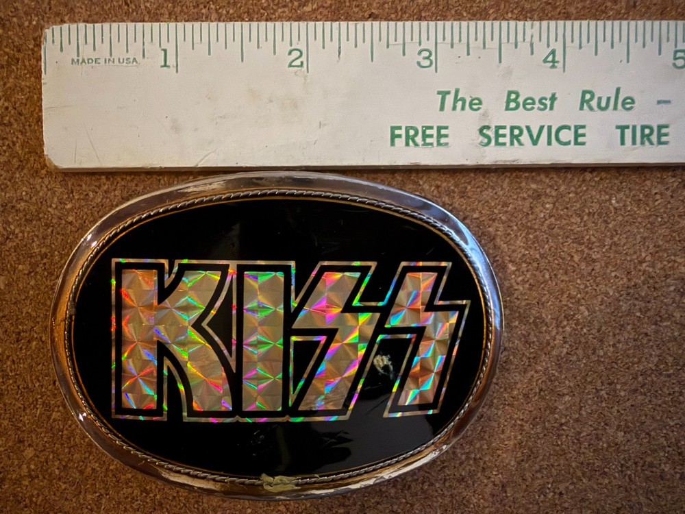 KISS: 1977 Pacifica Prism Logo Belt Buckle