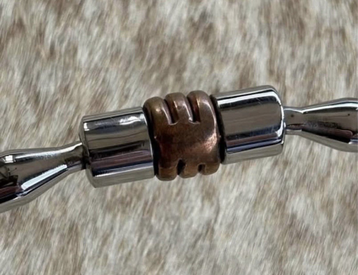 Short Shank 5” Mouth Comfort Jointed Snaffle Copper Rollers Horse Bit