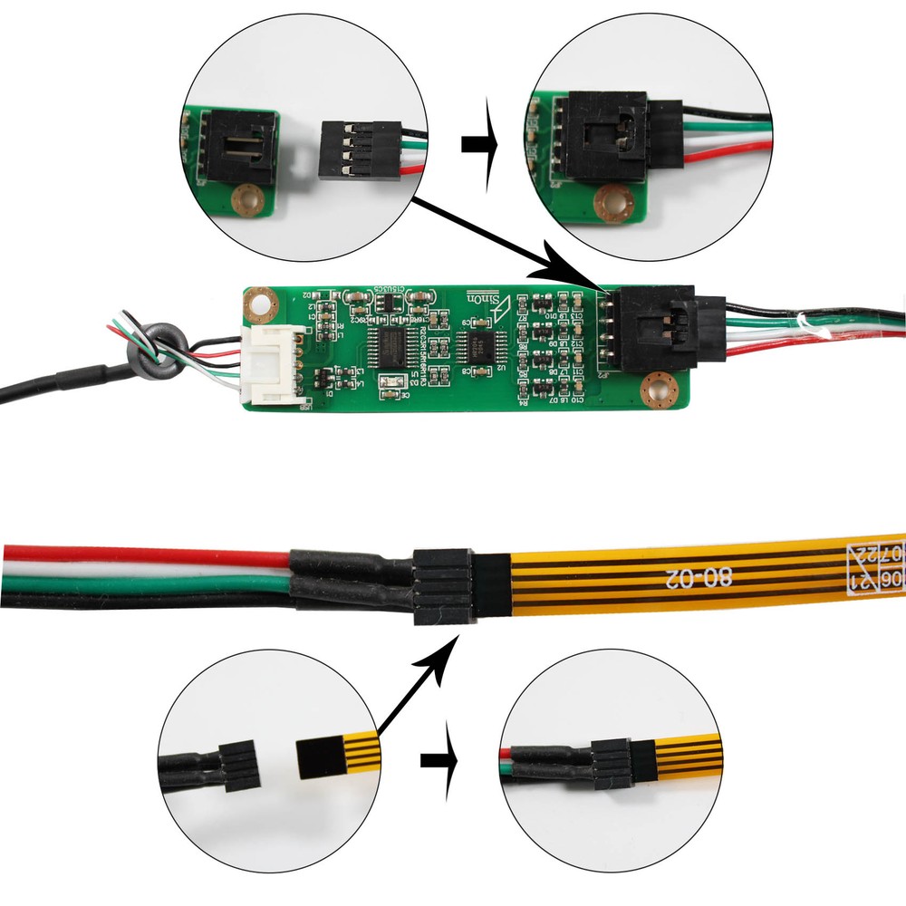 5.7inch Resistance Touch Panel 132mm x 105mm 4-Wire Touch Sensor USB Controller