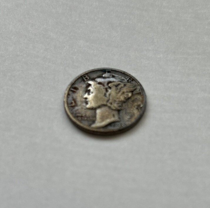 1940 P Mercury Dime, Nice toning