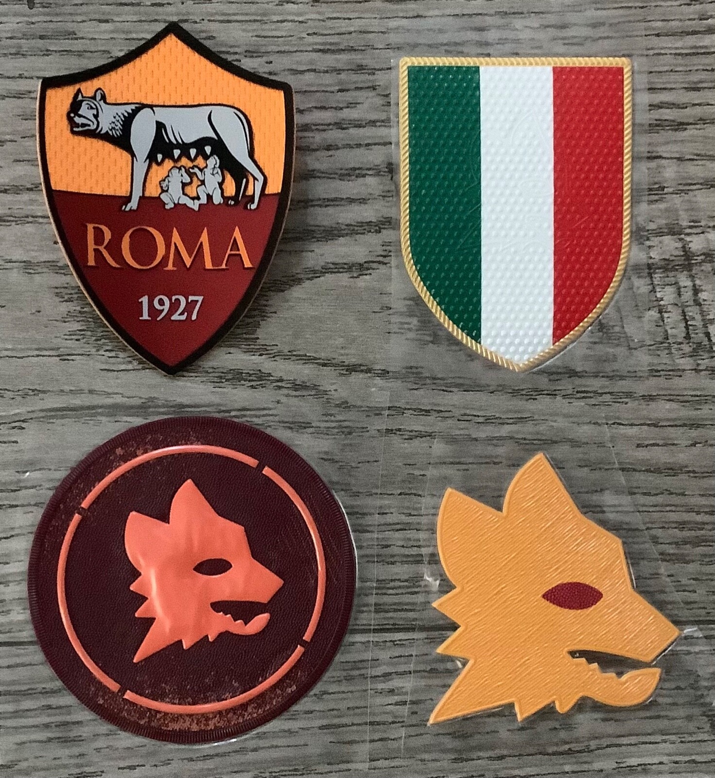 AS ROMA TEAM LOGO& SCUDETTO  Iron On patch logo club Jersey badge