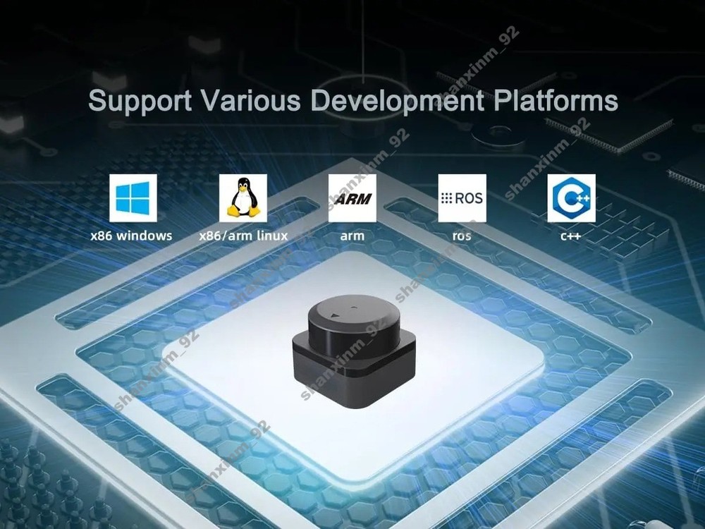 Lidar Scanner Sensor 40m Range 32KHz Sampling High Accuracy Measurement
