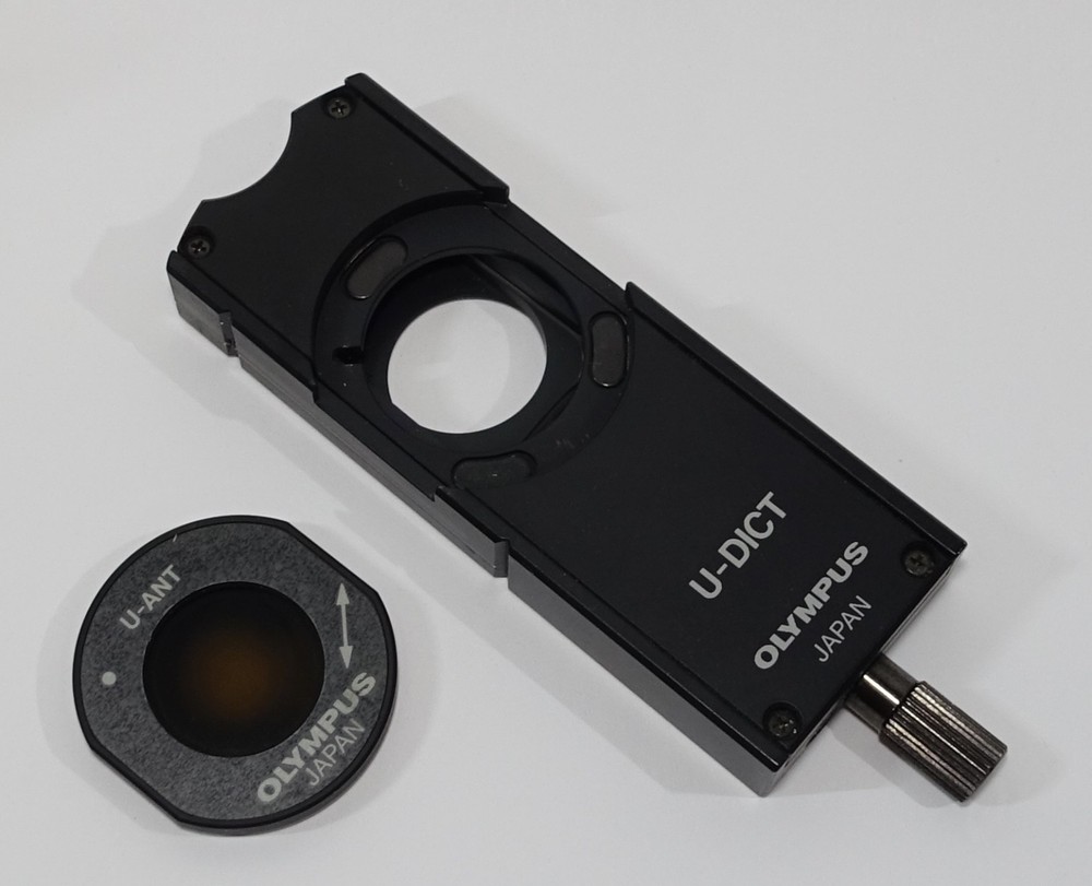 Olympus U-DICT Nomarski Slider + U-ANT Analyzer For DIC Microscope
