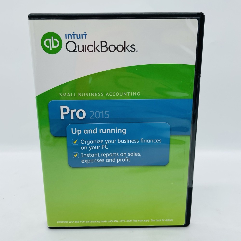Intuit Quickbooks Desktop Pro 2015 (Windows PC) Genuine OEM w/ License Key Code