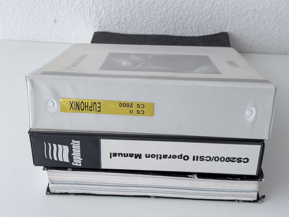 Euphonix CSII / CS2000 Software Discs + Operating Service Manual + Schematics