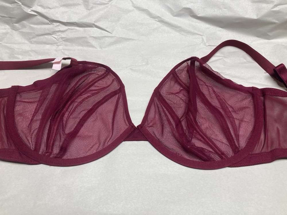 VS Bra Unlined Underwire Sparkle Strap Size 38 DDD