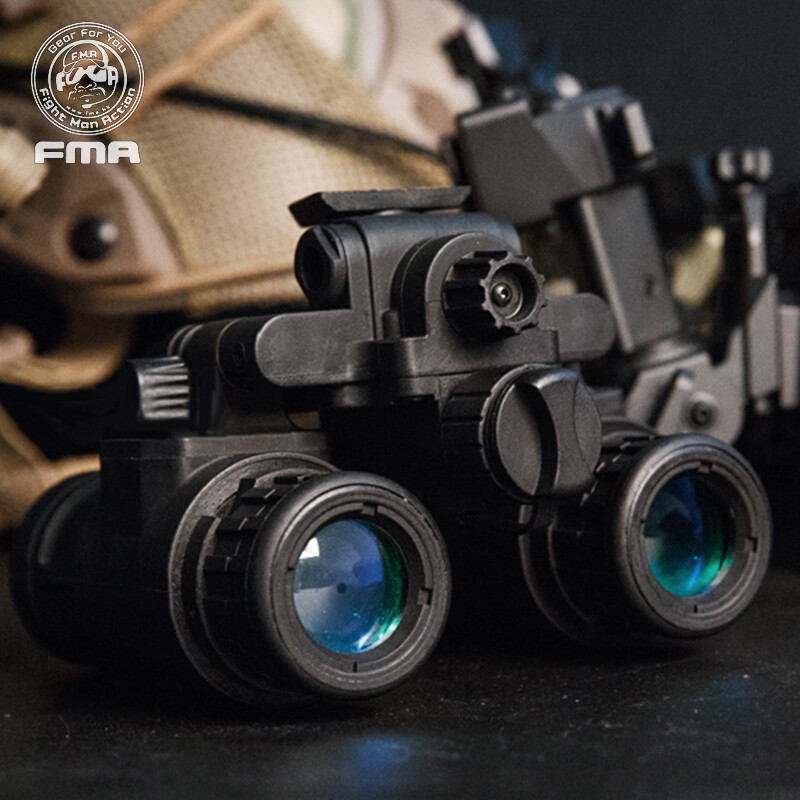 FMA Airsoft Binocular Helmet NVG PVS31 Dummy w/ Light Function Version B Army