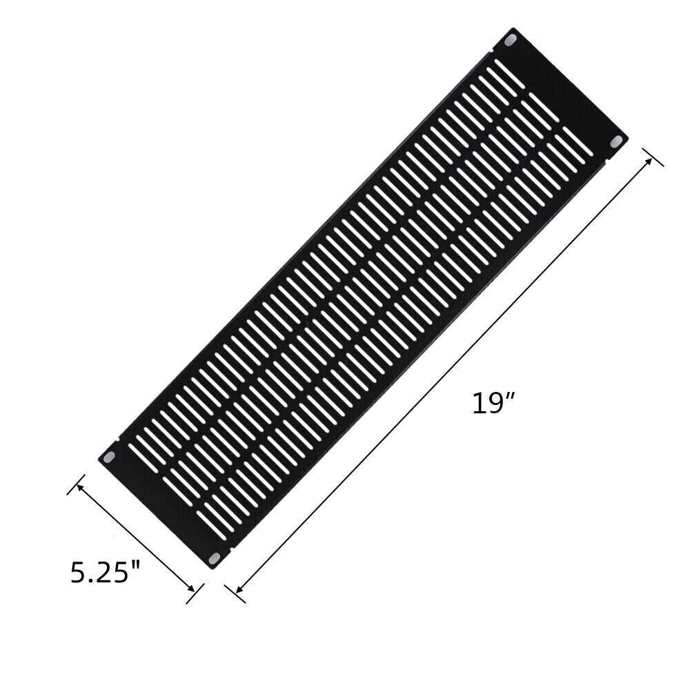3U Blank Rack Mount Panel Spacer Vented for 19" Server Network Rack Cabinet