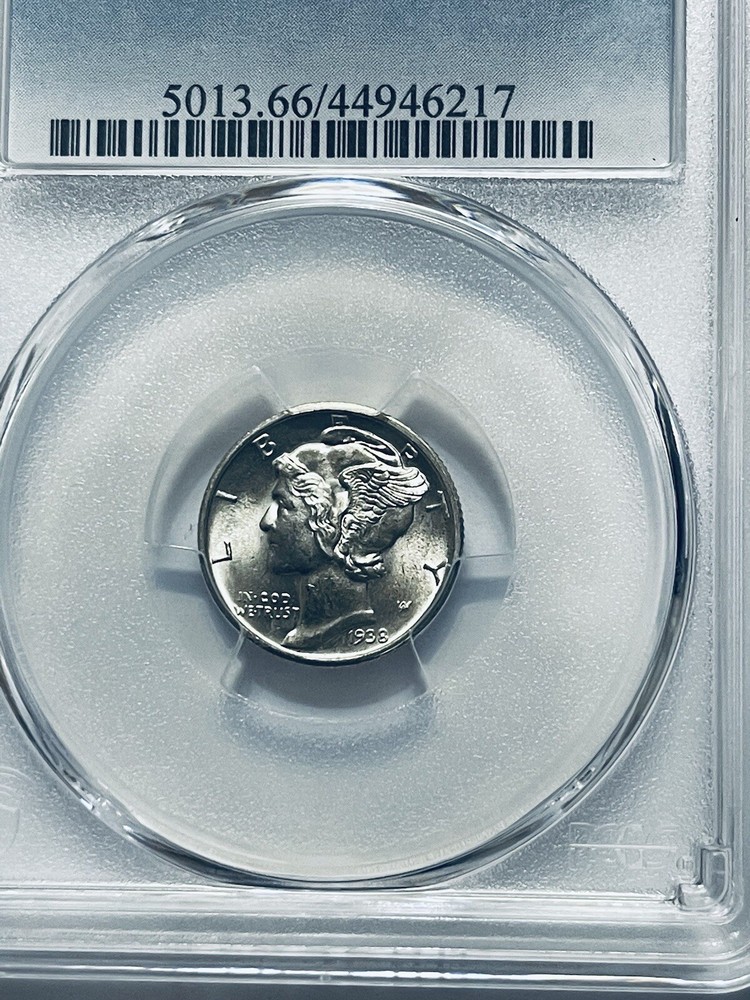 1938-D Mercury Dime PCGS MS66FB