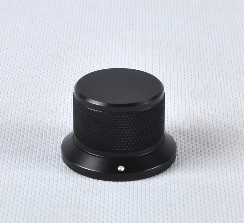 1 PCS Solid aluminum knurled silver 38*30*25 Amplifier volume potentiometer knob