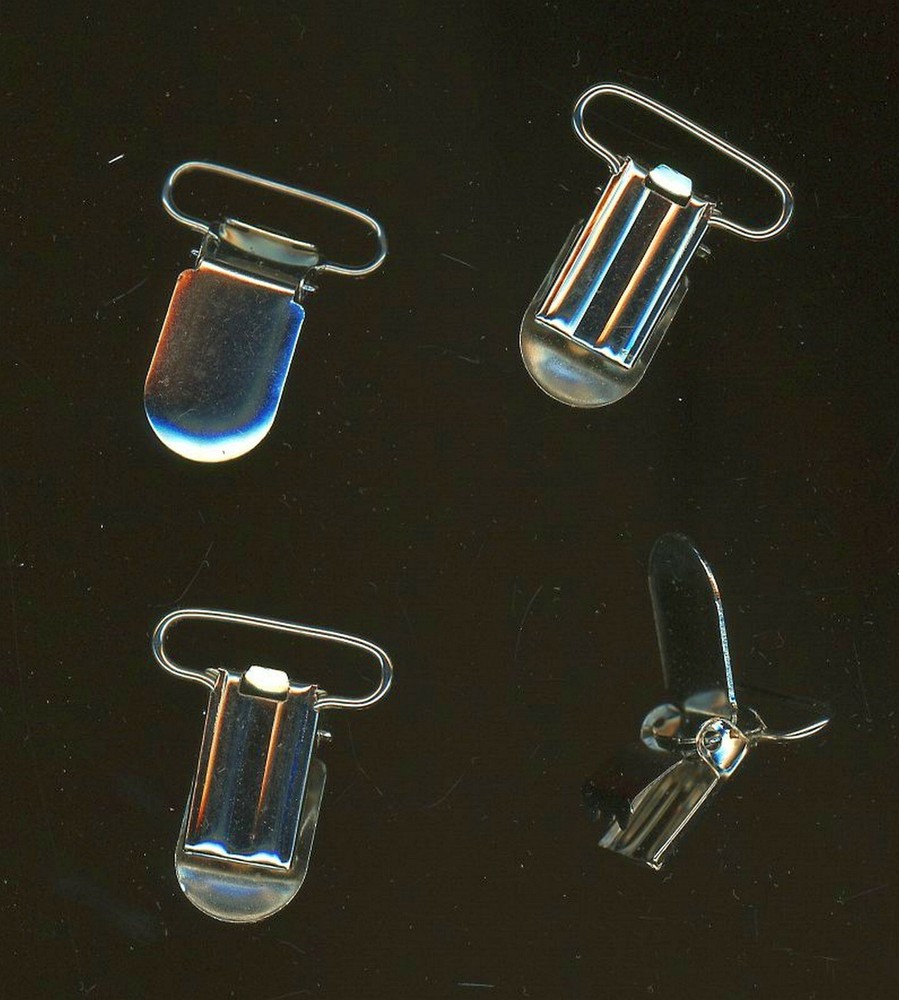 4 suspender clamp clip claws metal 1" Strap Width Loop in U.S. B6-C3