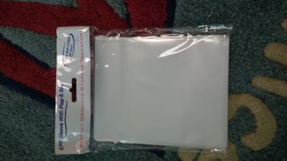 400 CLEAR CPP CD DVD SLEEVE CPPSLV-SEALFLAP I23,  FREE SHIPPING