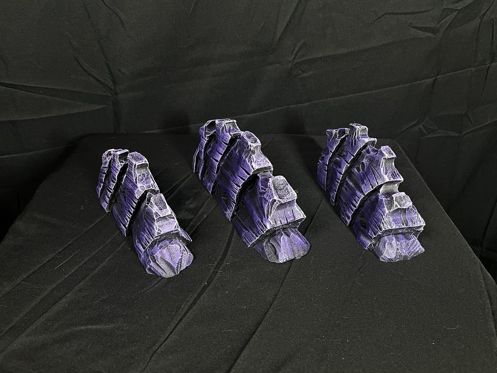 Alien Wargaming Terrain Set Compatible With Warhammer 40K Fully Painted