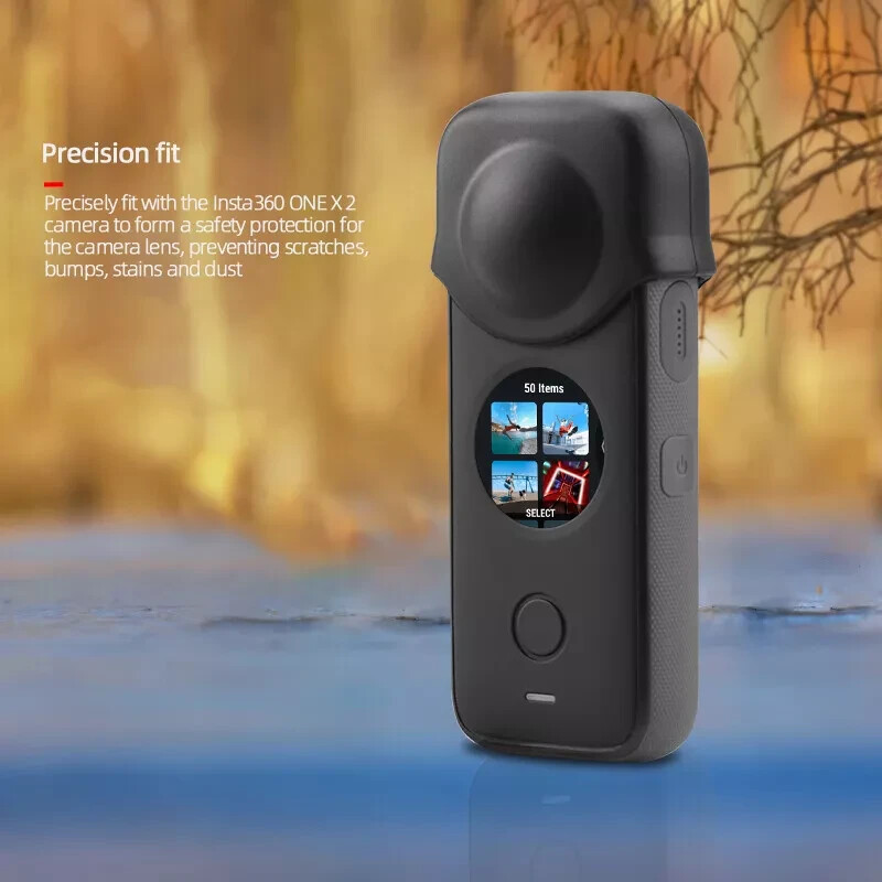 Silicone Lens Protective Cover Case For Insta360 ONE X2 Panorama Camera