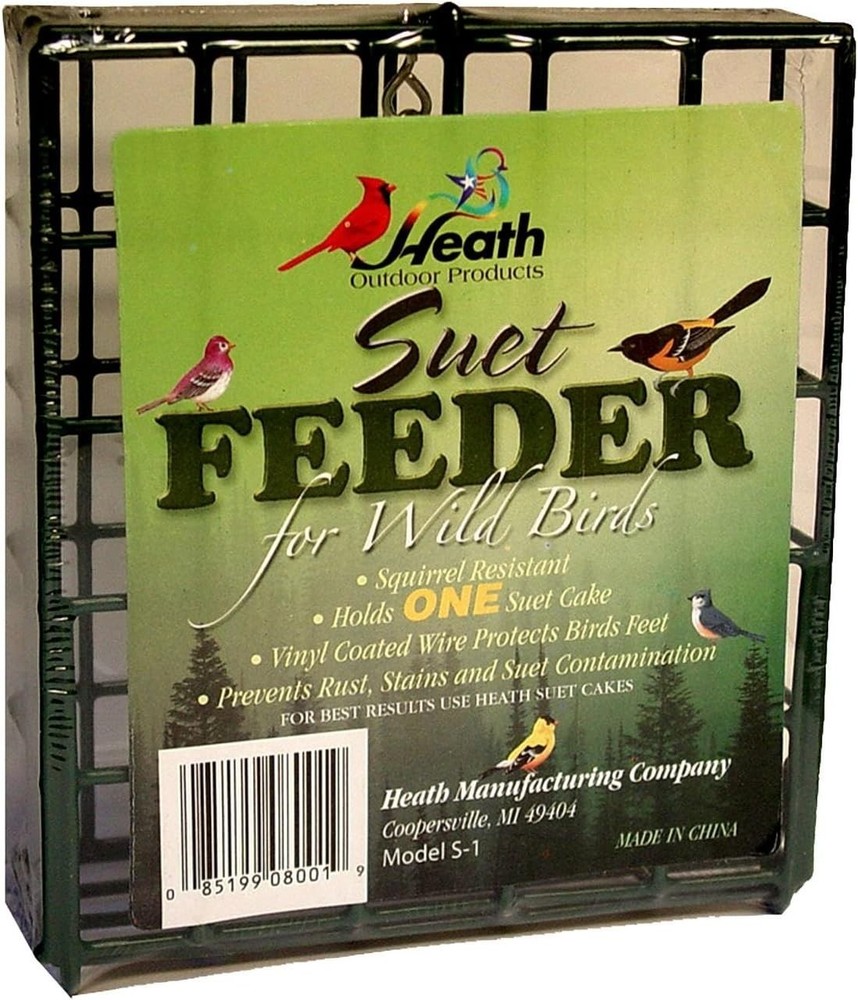 S-1-8 Single Hanging Suet Feeder , Green