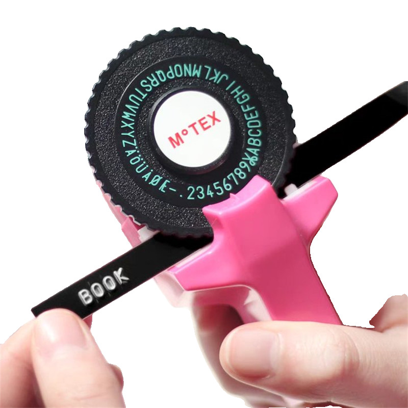 Manual 3D Label Maker Typewriter Printer Embossing DIY Machine Roll Tapes