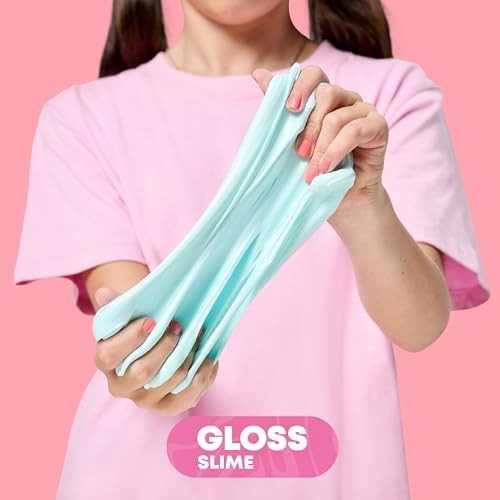 Gui Gui 2-Pack Scented Slime Kit: Clear & Gloss DIY, Reusable Containers, ASMR
