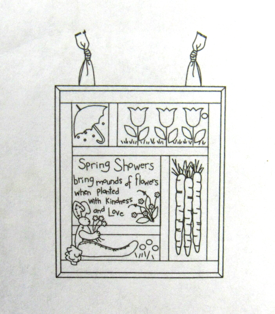 Applique Quilted Wall Hanging Spring Tulips Pattern McCalls 5077 Uncut