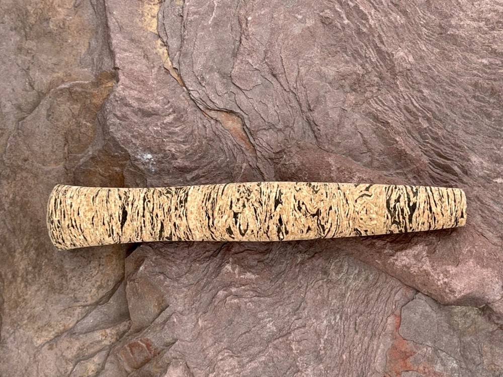 Cork Fly Handle, High Quality Wave Burl, 7” x .31” Hole,