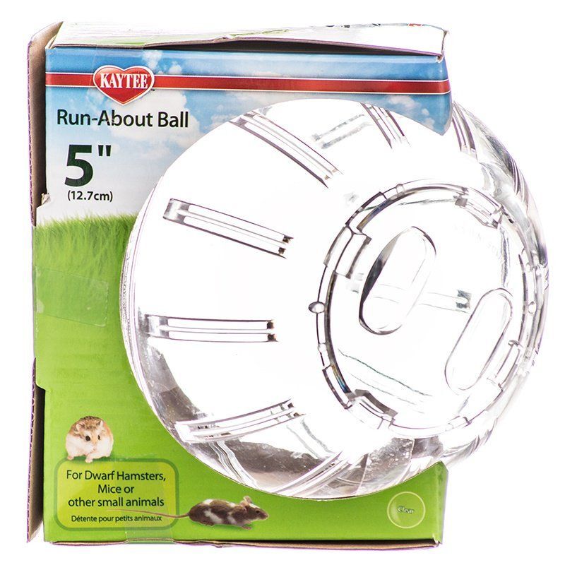 Small Pet, Kaytee Run-About Ball - Clear (Mini (5" Diameter))