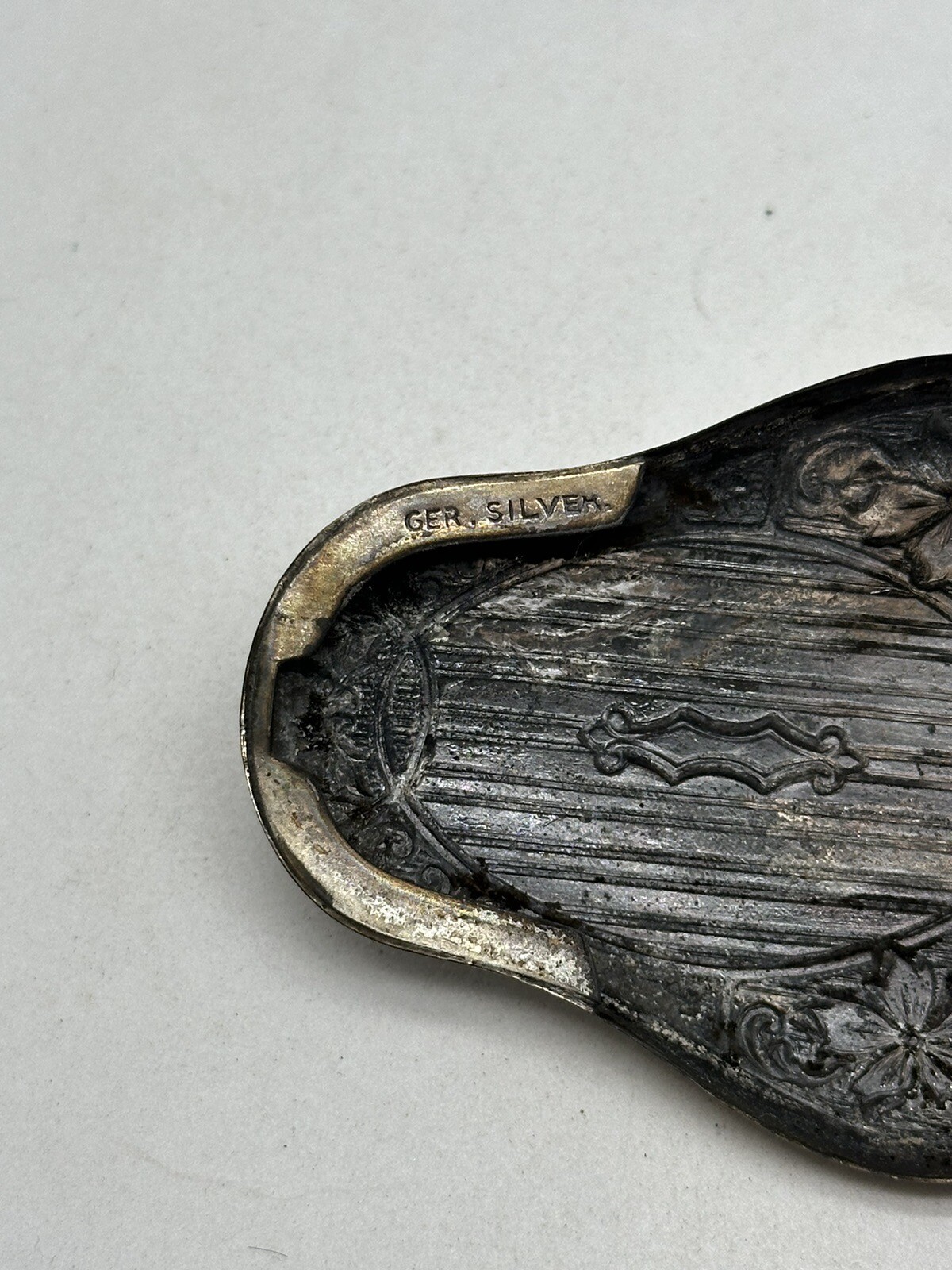 Antique German Silver Double Sovereign Coin Holder Case Only ~ Victorian Era