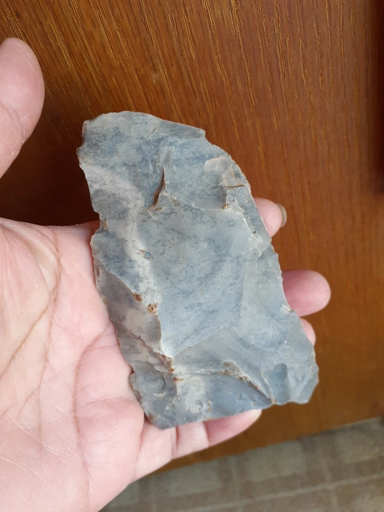 3.75" Native American Indian Sharp Flint Broken Flint Knife #B41