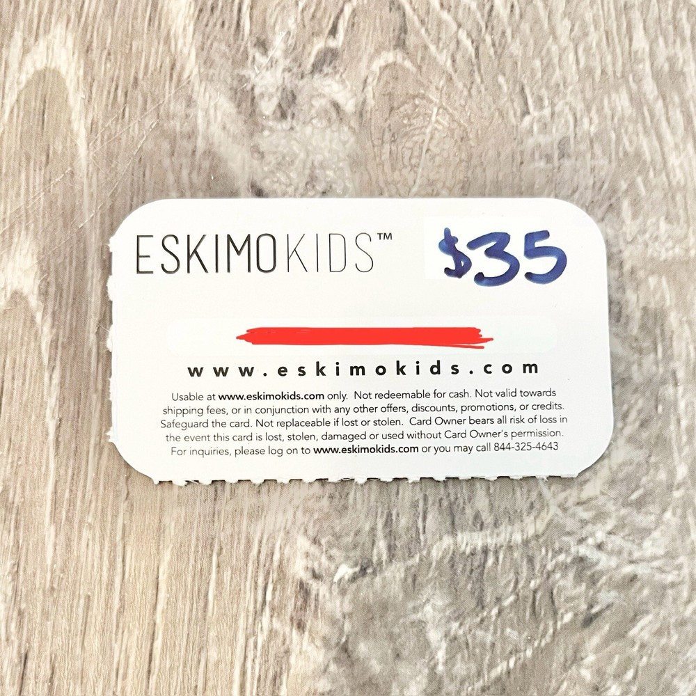 $35 Eskimo Kids Gift Card