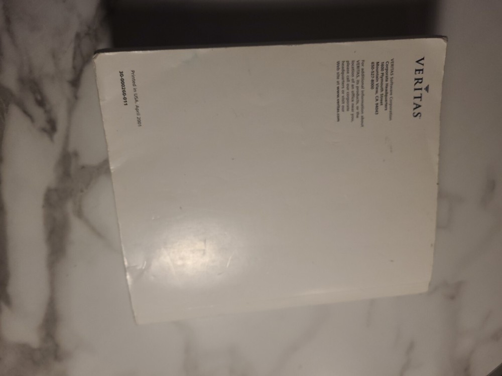 Veritas Backup Exec 8.6 for Windows NT & Windows 2000 Server Book Only