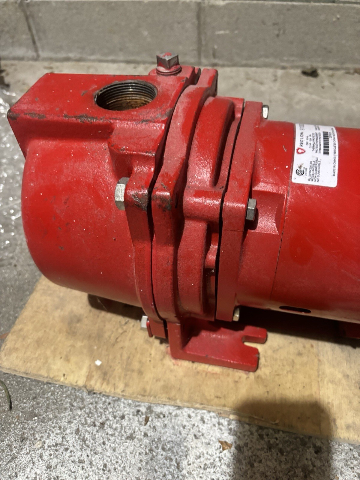 Red Lion Sprinkler Pump RL-SPRK200-BR Sprinkler Pump 2.0 HP *UNTESTED*