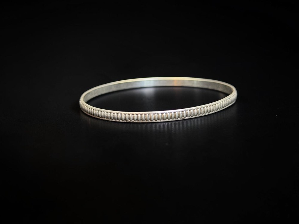 Vintage 925 Sterling Silver Stackable Bangle Bracelets Lot 5 Mixed Pattern 24g