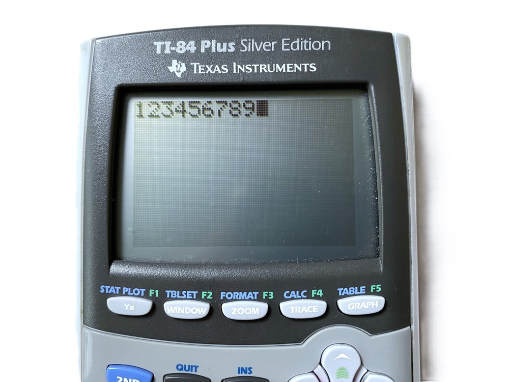 Texas Instruments TI-84 Plus Graphing Calculator - Silver - Tested Working (B)