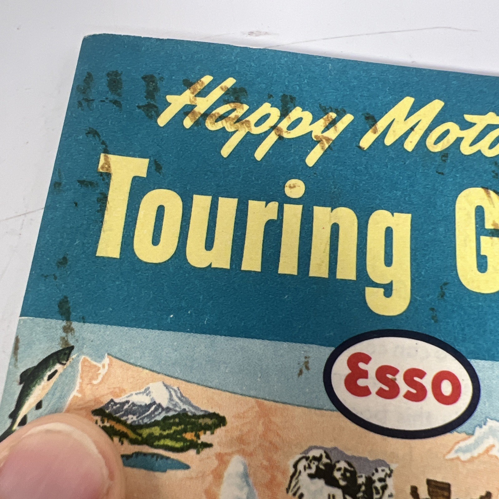 ESSO Happy Motoring Touring Guide Brochure Vintage 1964 Good Used Condition