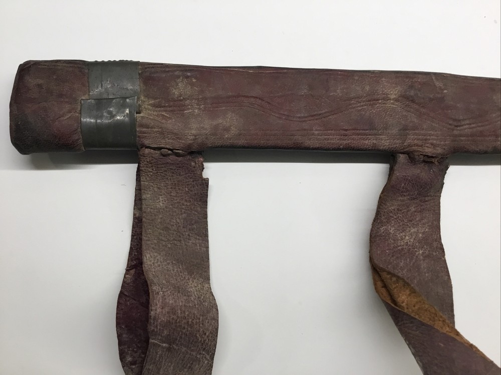 African Long Knife Sheath 19” Thin, Stiff Leather