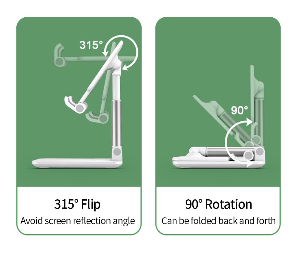 Adjustable Cell Phone Tablet Stand Desktop Holder Mount Mobile Phone iPad iPhone