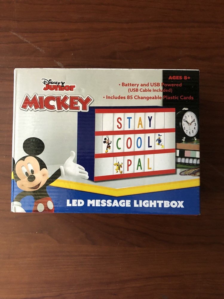 Disney Jr Mickey Led Message Light Box
