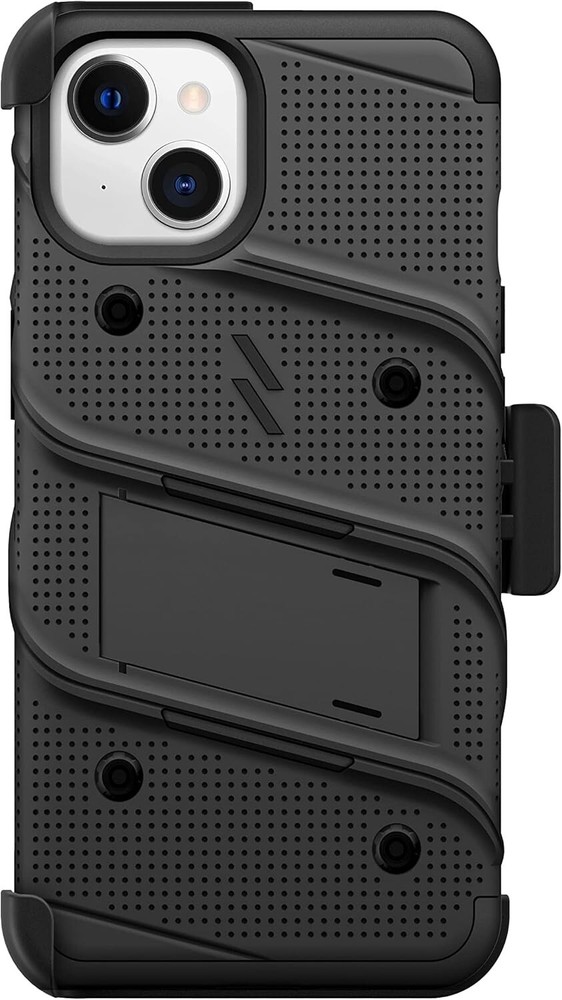 ZIZO Bolt Bundle iPhone 13, 5.4", Mini Case, Screen Protector Kickstand Holster