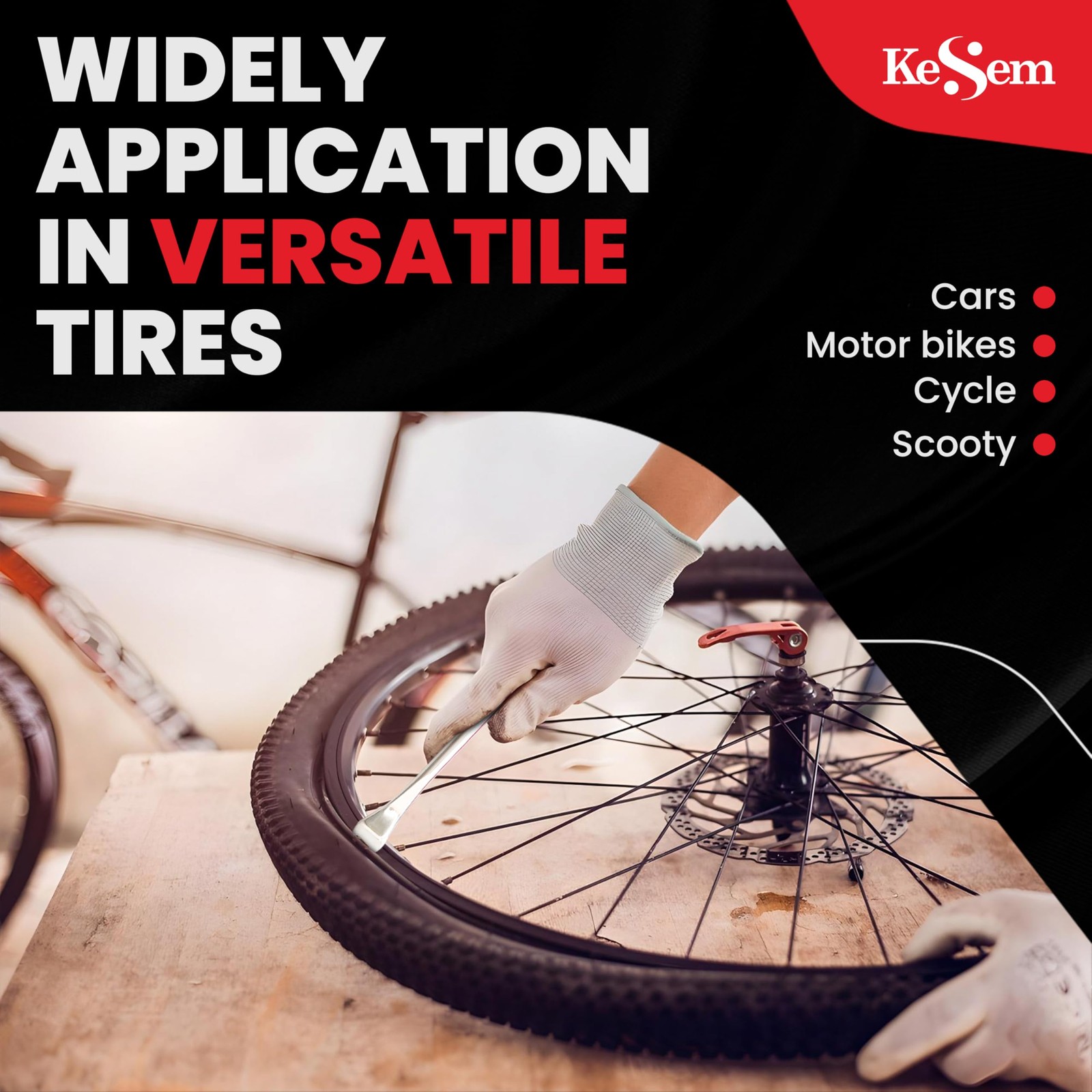 2 Pack 14.5" Tire Spoons Changing Lever Iron Bar Set Repair...