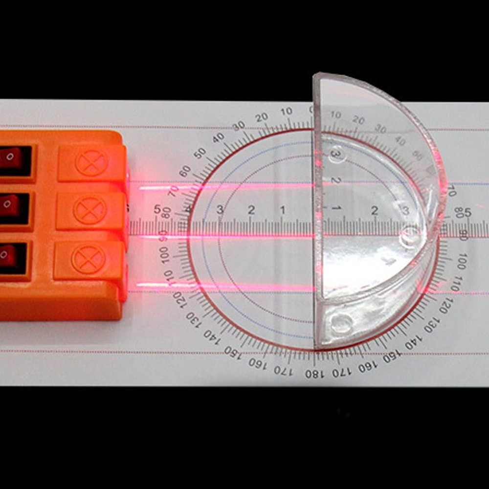 Multifunction Optical Experiment Physics Kit Prism Reflector Lens Small Hole