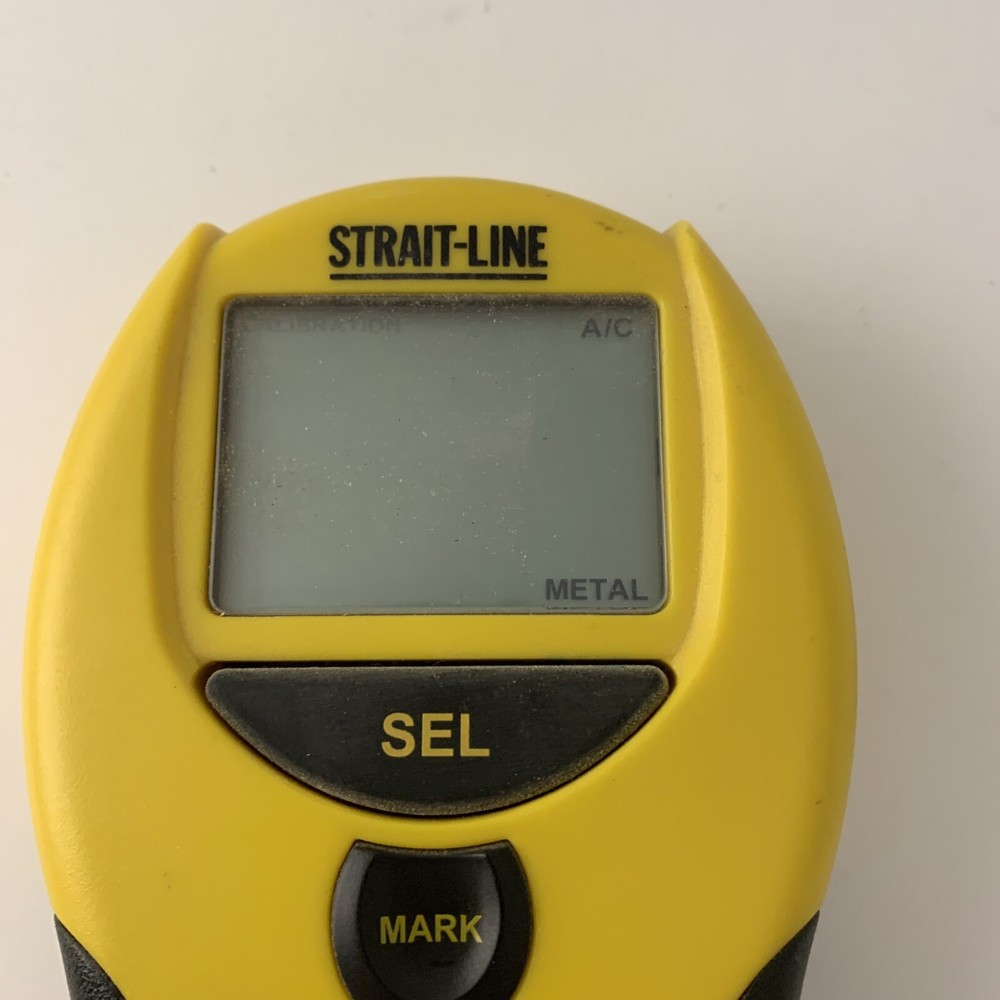 Strait-Line Accuscan 150 Wall Scanner Yellow & Black Main Unit Only. Tested