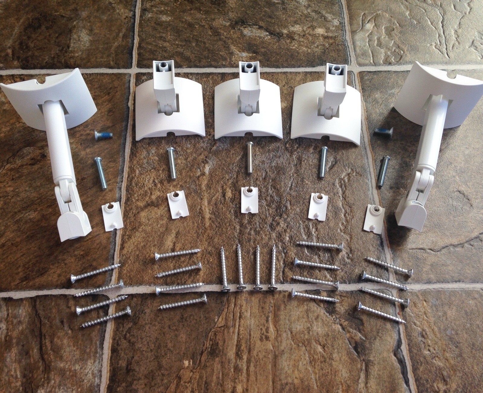 Set of 5 Bose UB-20B Wall Speaker Mount Brackets-Jewel/Other Cube Speakers UB20.