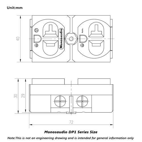 Monosaudio 20A Pure Copper Socket US Receptacles Wall Duplex Distributor Outlets