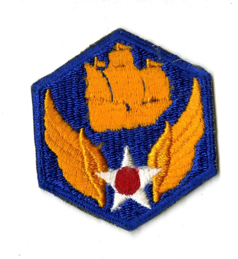 6th Air Force White Back Patch WWII Vintage Caribbean Antisubmarine Atlantic