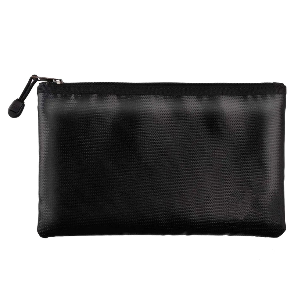 Black Fireproof Waterproof Document Envelope File Folder Cash Pouch Document Bag