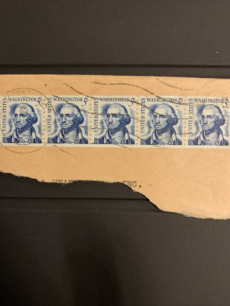 George Washington 5-Cent Stamp "Blue"