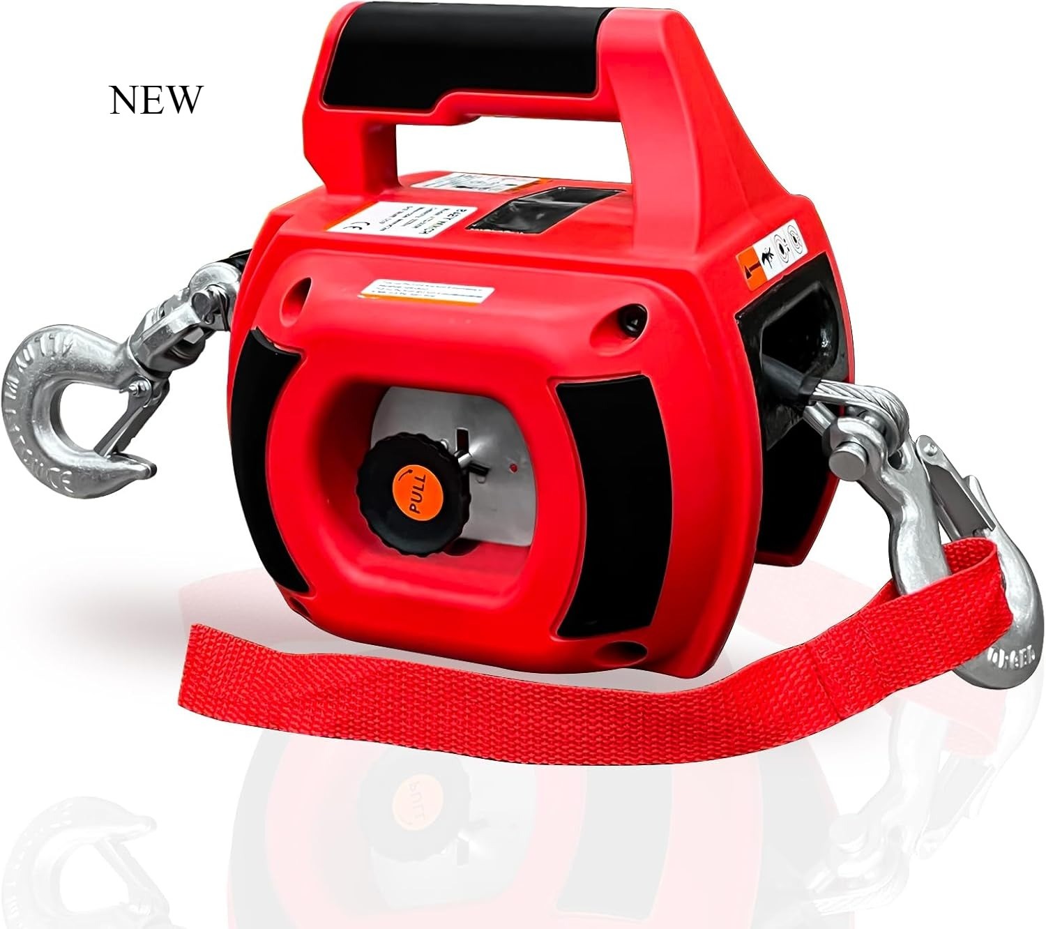 Portable Drill Winch 1000LBS,Drill Powered Winch with Alloy Steel Wire Rope 40FT